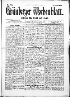 Grünberger Wochenblatt: Zeitung für Stadt und Land, No. 125. (18. Oktober 1910)