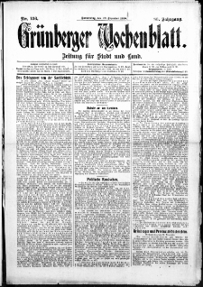 Grünberger Wochenblatt: Zeitung für Stadt und Land, No. 156. (29. Dezember 1910)