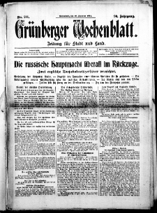 Grünberger Wochenblatt: Zeitung für Stadt und Land, No. 211. (19. Dezember 1914)