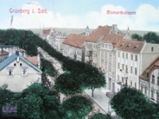 Zielona G&oacute;ra / Gr&uuml;nberg; Bismarckstra&szlig;e; ul. Chrobrego, rok 1911