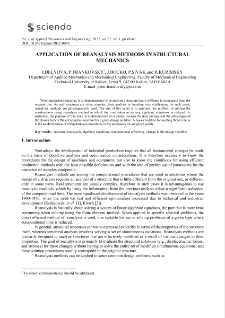Application of reanalysis methods in structural mechanics