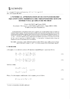 A numerical approximation of 2D coupled Burgers` equation using modified cubic trigonometric B-spline differential quadrature method