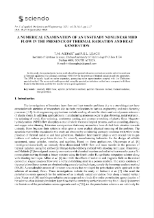 A numerical examination of an unsteady nonlinear MHD flow in the presence of thermal radiation and heat generation