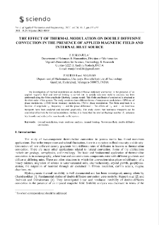 The effect of thermal modulation on double diffusive convection in the presence of applied magnetic field and internal heat source