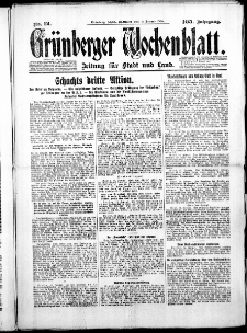 Grünberger Wochenblatt: Zeitung für Stadt und Land, No.12. ( 15. Januar 1930 )