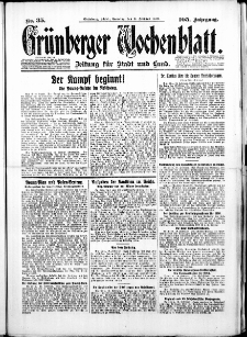 Grünberger Wochenblatt: Zeitung für Stadt und Land, No.35. ( 11. Februar 1930 )