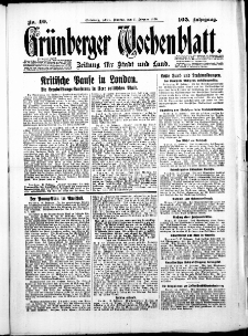 Grünberger Wochenblatt: Zeitung für Stadt und Land, No.40. ( 17. Februar 1930 )