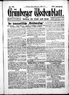 Grünberger Wochenblatt: Zeitung für Stadt und Land, No.56. ( 7. März 1930 )