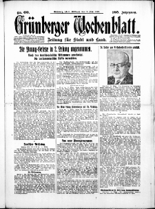 Grünberger Wochenblatt: Zeitung für Stadt und Land, No.60. ( 12. März 1930 )