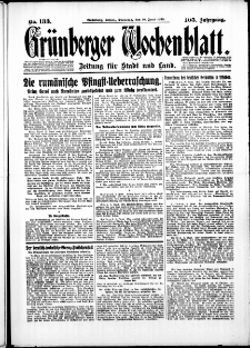 Grünberger Wochenblatt: Zeitung für Stadt und Land, No. 133. ( 10. Juni 1930 )