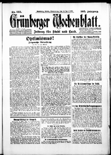 Grünberger Wochenblatt: Zeitung für Stadt und Land, No. 135. ( 12. Juni 1930 )
