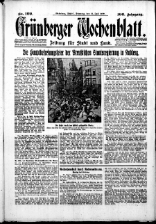 Grünberger Wochenblatt: Zeitung für Stadt und Land, No. 169. ( 22. Juli 1930 )