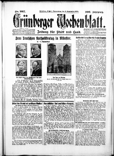 Grünberger Wochenblatt: Zeitung für Stadt und Land, No. 207. ( 4. September1930 )