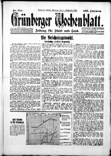 Grünberger Wochenblatt: Zeitung für Stadt und Land, No. 217. ( 16. September 1930 )