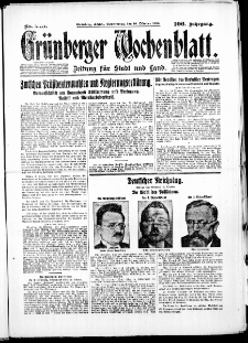 Grünberger Wochenblatt: Zeitung für Stadt und Land, No. 243. ( 16. Oktober 1930 )