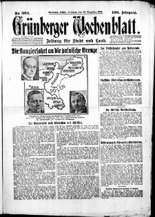 Grünberger Wochenblatt: Zeitung für Stadt und Land, No. 304. ( 30. Dezember 1930 )