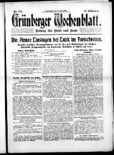 Grünberger Wochenblatt: Zeitung für Stadt und Land, No. 146. (24. Juni 1916)