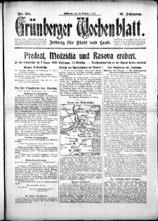 Grünberger Wochenblatt: Zeitung für Stadt und Land, No. 251. (25. Oktober 1916)