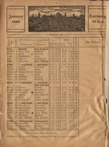 Hauskalender für den Kreis Grünberg in Schl. auf das Jahr 1923