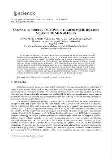 Analysis of structural concrete bar members based on secant stiffness methods