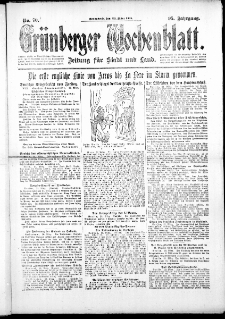 Grünberger Wochenblatt: Zeitung für Stadt und Land, No. 70. (23. März 1918)
