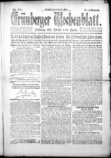 Grünberger Wochenblatt: Zeitung für Stadt und Land, No. 255. (30. Oktober 1918)