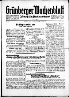 Grünberger Wochenblatt: Zeitung für Stadt und Land, No. 155. ( 6./ 7. Juli 1935)