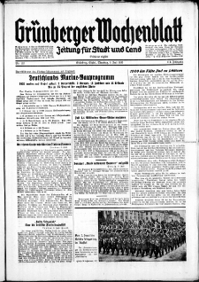 Grünberger Wochenblatt: Zeitung für Stadt und Land, No. 157. ( 9. Juli 1935)