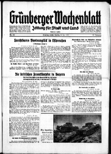 Grünberger Wochenblatt: Zeitung für Stadt und Land, No. 168. ( 22. Juli 1935)