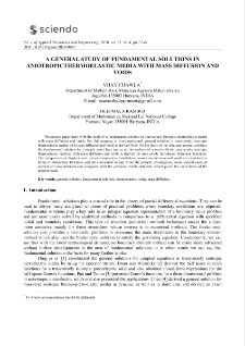 A general study of fundamental solutions in aniotropicthermoelastic media with mass diffusion and voids