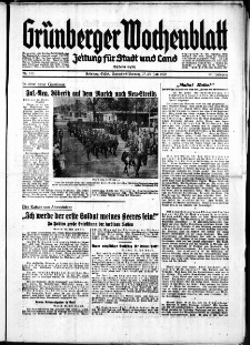 Grünberger Wochenblatt: Zeitung für Stadt und Land, No. 173. ( 27./ 28. Juli 1935)