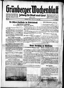 Grünberger Wochenblatt: Zeitung für Stadt und Land, No. 176. ( 31. Juli 1935)