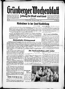 Grünberger Wochenblatt: Zeitung für Stadt und Land, No. 193. ( 20. August 1935)