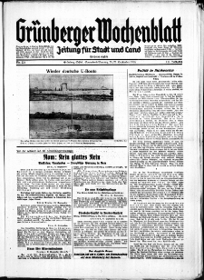 Grünberger Wochenblatt: Zeitung für Stadt und Land, No. 221. ( 21./ 22. September 1935)