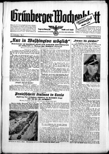 Grünberger Wochenblatt: Zeitung für Stadt und Land, No. 5. ( 6. Januar 1939)