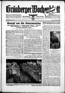 Grünberger Wochenblatt: Zeitung für Stadt und Land, No. 17. ( 20. Januar 1939)
