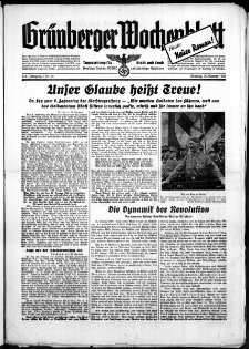 Grünberger Wochenblatt: Zeitung für Stadt und Land, No. 25. ( 30. Januar 1939)