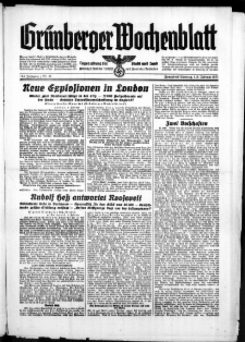 Grünberger Wochenblatt: Zeitung für Stadt und Land, No. 30. ( 4./5. Februar 1939)