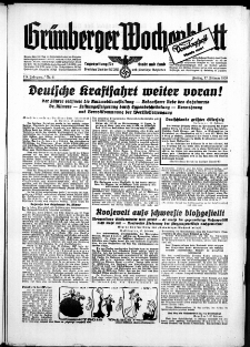 Grünberger Wochenblatt: Zeitung für Stadt und Land, No. 29. ( 3. Februar 1939)