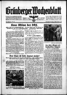 Grünberger Wochenblatt: Zeitung für Stadt und Land, No. 42. ( 18./ 19. Februar 1939)