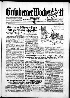 Grünberger Wochenblatt: Zeitung für Stadt und Land, No. 77. ( 31. März 1939)