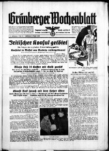 Grünberger Wochenblatt: Zeitung für Stadt und Land, No. 81. ( 5. April 1939)