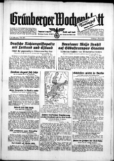 Grünberger Wochenblatt: Zeitung für Stadt und Land, No. 103. ( 5. Mai 1939)
