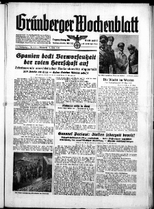 Grünberger Wochenblatt: Zeitung für Stadt und Land, No. 113. ( 17. Mai 1939)
