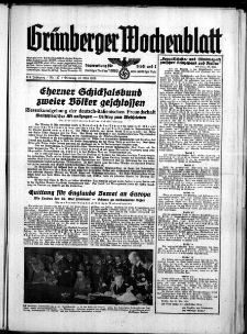 Grünberger Wochenblatt: Zeitung für Stadt und Land, No. 117. ( 23. Mai 1939)