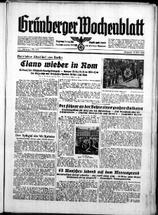 Grünberger Wochenblatt: Zeitung für Stadt und Land, No. 118. ( 24. Mai 1939)