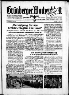 Grünberger Wochenblatt: Zeitung für Stadt und Land, No. 125. ( 2. Juni 1939)