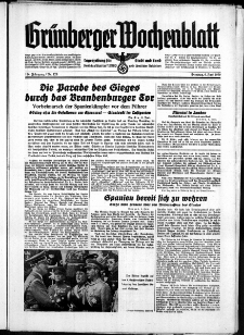 Grünberger Wochenblatt: Zeitung für Stadt und Land, No. 128. ( 6. Juni 1939)