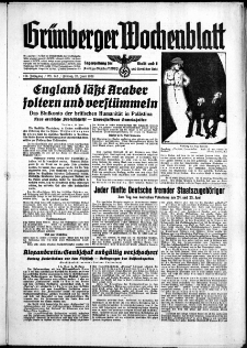 Grünberger Wochenblatt: Zeitung für Stadt und Land, No. 143. ( 23. Juni 1939)