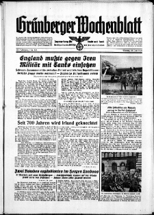 Grünberger Wochenblatt: Zeitung für Stadt und Land, No. 145. ( 26. Juni 1939)